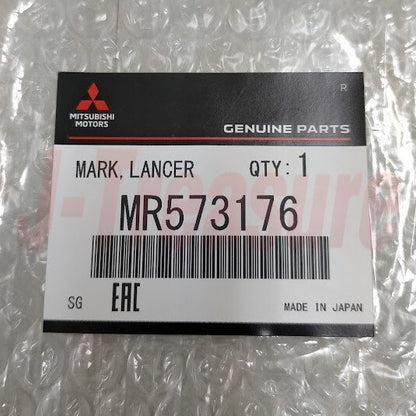 MITSUBISHI LANCER EVOLUTION 7 EVO7 CT9A Genuine "LANCER" Trunk Lid Emblem Budge
