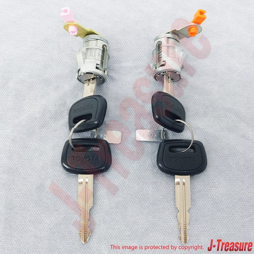 TOYOTA HILUX LN110L '89-97 Genuine Door Lock Cylinder & Key Set RH & LH Set OEM