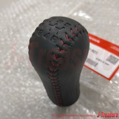 HONDA INTEGRA TYPE-R DC2 DB8 Genuine 5-Speed Leather Red Stitch Shift Knob OEM