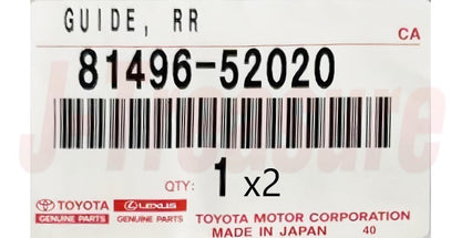 TOYOTA HIGHLANDER GSU40 2008-2024 Genuine Rear Lamp Guide 81496-52020 x2 Set OEM