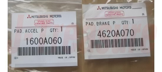 MITSUBISHI LANCER Evo 10 CZ4A 07-16 Genuine Aluminu Accele & Brake Pedal Pad Set