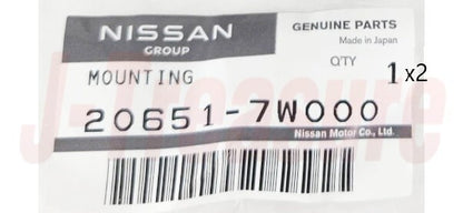 INFINITI Q70 Y51 2014-2019 Genuine Exhaust Mounting Rubber 20651-7W000 x2 Set
