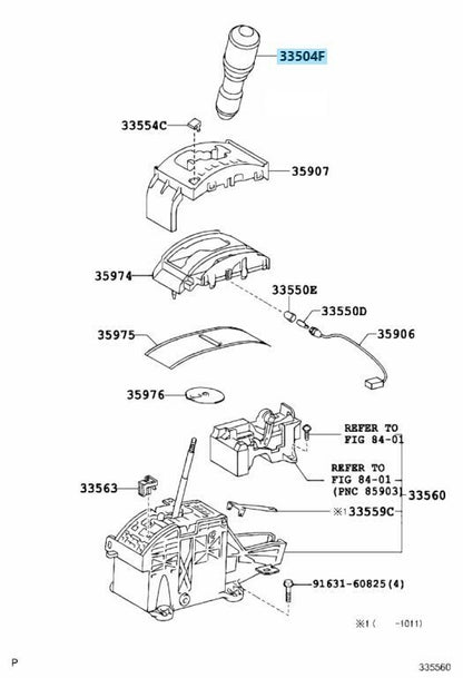 TOYOTA FJ CRUISER GSJ15W 2007-2014 Genuine AT Shift Knob & Transfer Knob Set OEM
