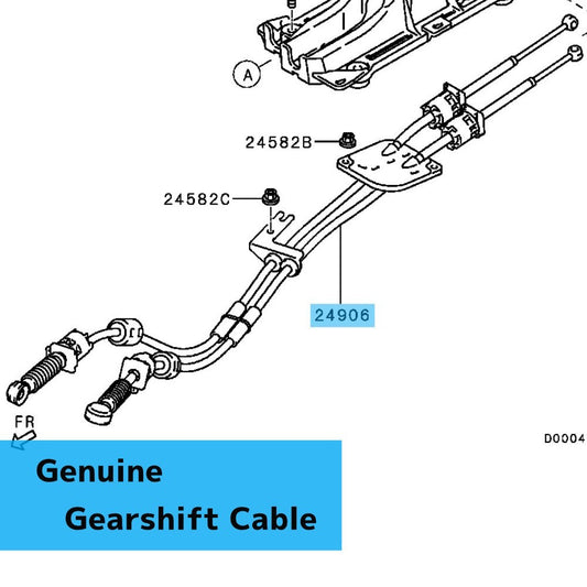 MITSUBISHI COLT RALLIART Ver-R Z27AG '06-07(JPN,GEN) Genuine Gearshift Cable OEM