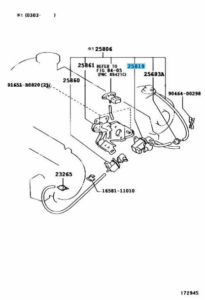 TOYOTA RAV4 CLA2# 1CDFTV 00-05 Genuine Vacuum Regulating Valve 25819-27040 OEM