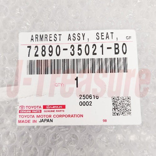 TOYOTA FJ CRUISER 13-14 Genuine F/Seat Armrest Assy RH LH & Cap Bush Bolt Set