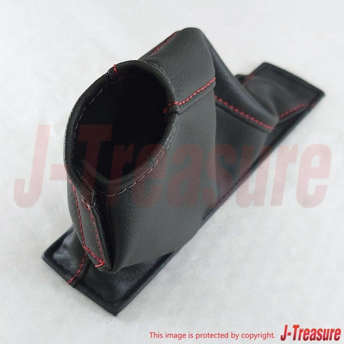 NISSAN GT-R R35 NISMO Genuine Hand Side Brake Cover Boot Red Stitch Leather OEM