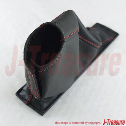 NISSAN GT-R R35 NISMO Genuine Hand Side Brake Cover Boot Red Stitch Leather OEM