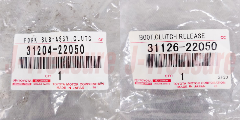TOYOTA SUPRA JZA80 1993-1998 Genuine Clutch Release Fork & Boot set OEM