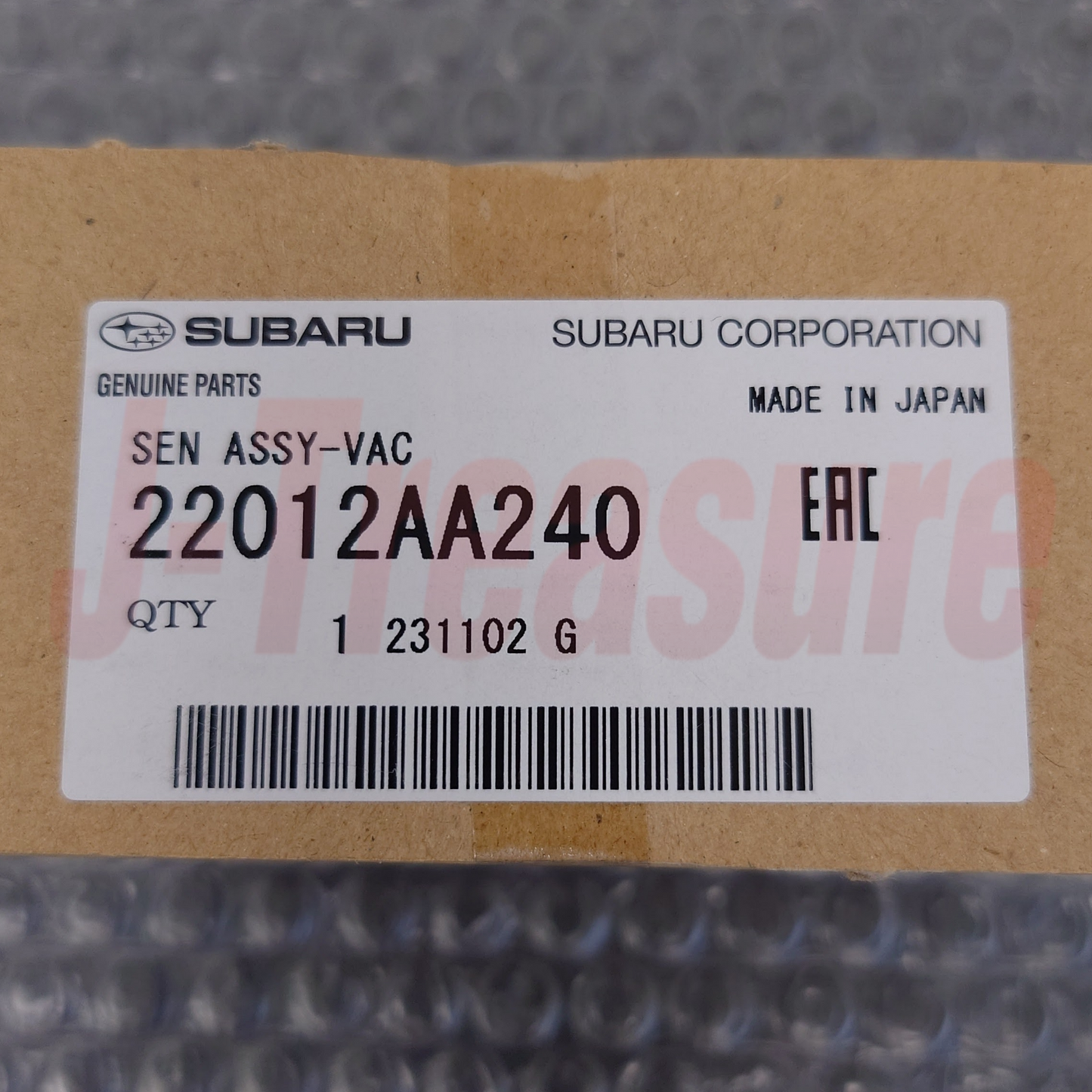 SUBARU FORESTER SJG 2.0L 2014-2018 Genuine Vacuum Sensor Assembly 22012AA240 OEM
