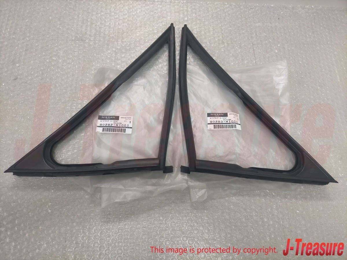 NISSAN DATSUN 1200 B120 Genuine Front Door Ventilator Weather Strip RH & LH Set