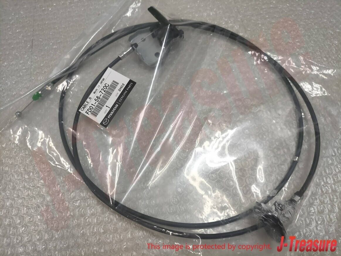 MAZDA RX-7 RX7 FC3S 1993-1995 Genuine Bonnet Hood Release Cable FD01-56-720C OEM