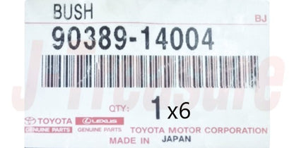TOYOTA HILUX LN110L '89- Genuine Rear Spring Leaf Bush 90389-14004 x6 Set OEM