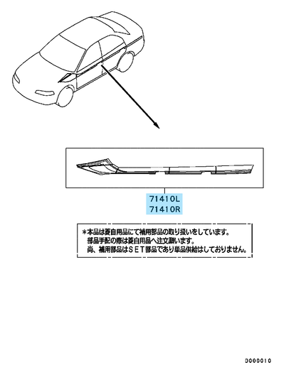 MITSUBISHI LANCER EVO6 VI Genuine Tommi Makinen Side Decal Right & Left Set OEM