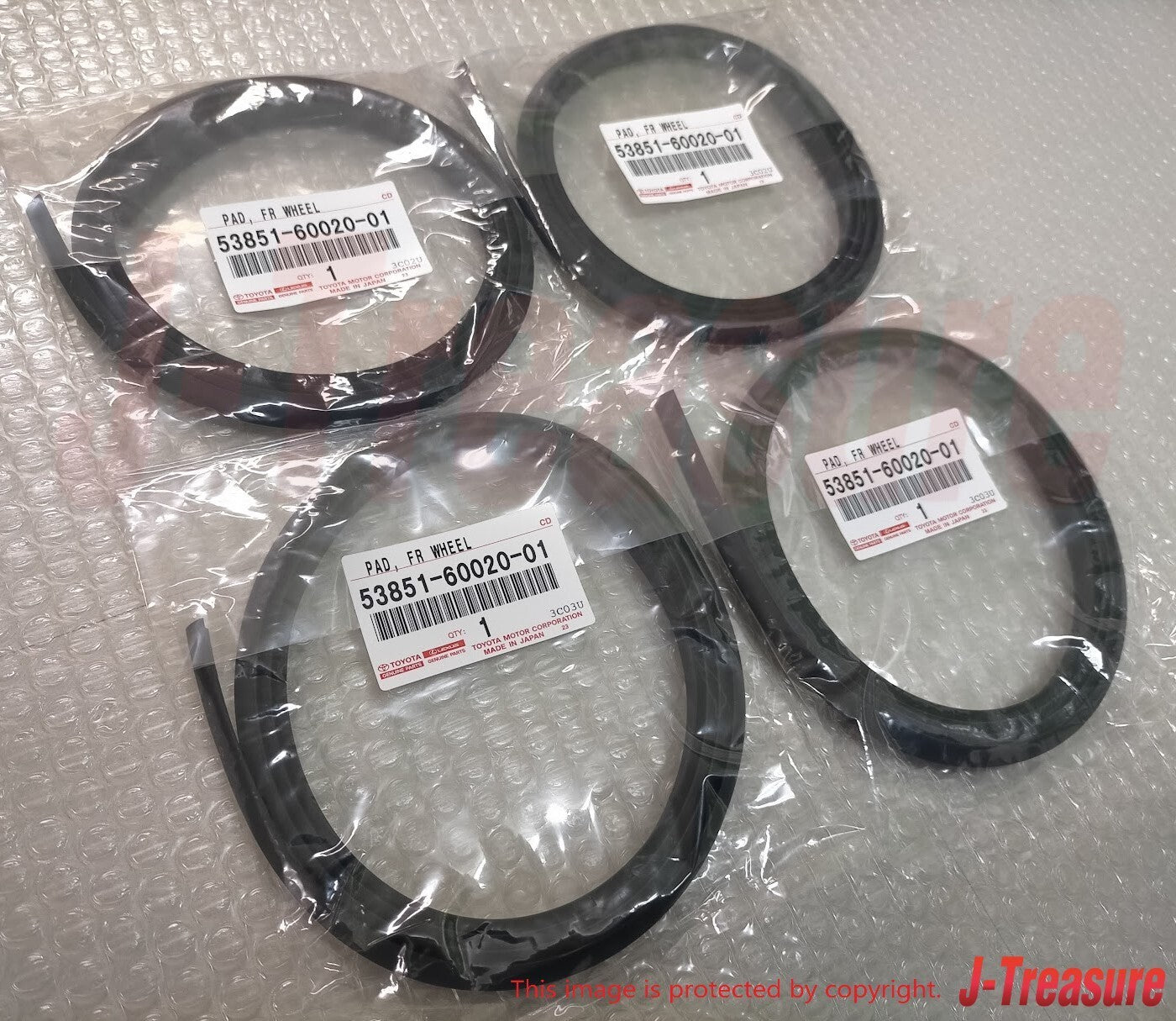 TOYOTA LAND CRUISER FJ80 FZJ80 91-92 Genuine Wheel Opening Extension Pad x4 OEM