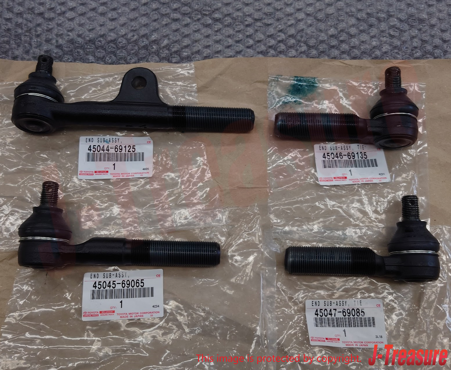 TOYOTA LAND CRUISER FZJ80 91-97 LX450 96-97 Genuine Tie Rod End 4Set OEM LHD