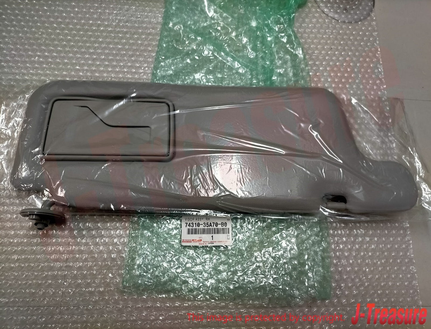 TOYOTA FJ CRUISER GSJ10 07-14 Genuine Front Sun Visor Assy RH 74310-35A70-B0 OEM