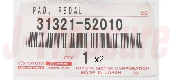 TOYOTA CAMRY ACV36 2002-2011 Genuine Clutch & Brake Pedal Pad 31321-52010 x2 set