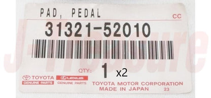 TOYOTA CAMRY ACV36 2002-2011 Genuine Clutch & Brake Pedal Pad 31321-52010 x2 set