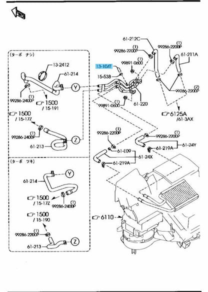MAZDA MX-5 MIATA NA8C 1990-1993 Genuine Sealing Cap FEA7-13-104 OEM
