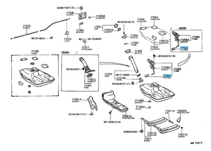 TOYOTA PICKUP RN3# 84-90 Genuine Fuel Suction Tube Filter Sub-Assy 77023-12050