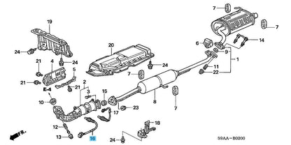 HONDA CR-V RD6 RD7 2005-2006 Genuine Laf Sensor 36531-PPA-003 OEM