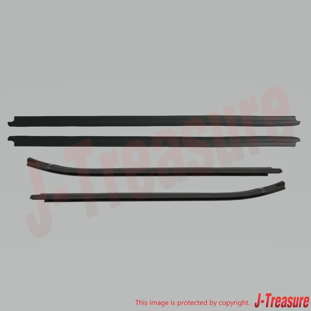 TOYOTA HILUX GGN25 Genuine Front & Rear Door Glass W/strip Outer RH & LH Set