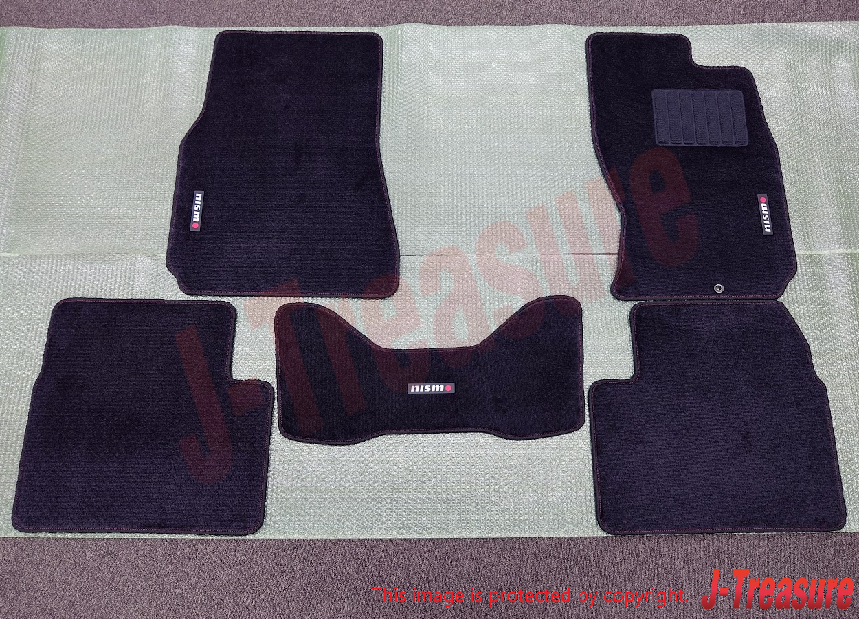NISSAN SKYLINE GT-R BNR34 Genuine Nismo Floor Mat 5-Piece Set W/NISMO Old Logo