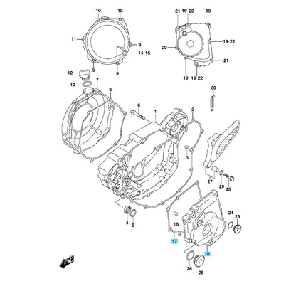 SUZUKI RM-Z450 2008-2024 Genuine Magneto Cover & Gasket Set OEM