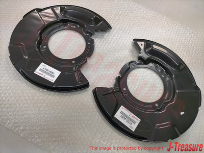 TOYOTA 4RUNNER TACOMA Genuine Front Brake Dust Shields Cover RH & LH Set OEM