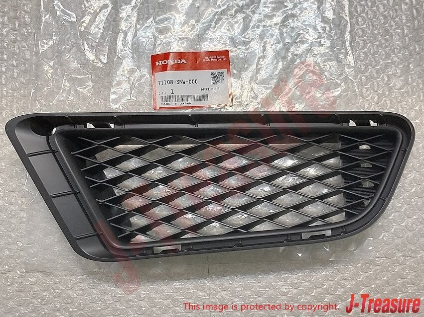 HONDA CIVIC TYPE-R FD2 Genuine Front Bumper Lower Mesh Grille Foglight Cover Set