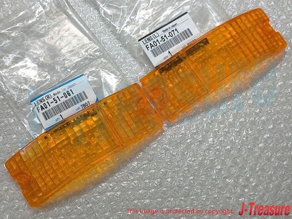 MAZDA RX-7 SA22C 81-85 Genuine Front Comb Turn Signal Lens Right & Left set OEM