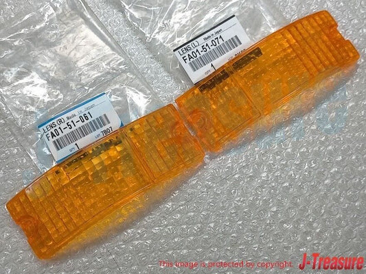 MAZDA RX-7 SA22C 81-85 Genuine Front Comb Turn Signal Lens Right & Left set OEM