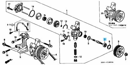 HONDA ACCORDG CIVIC CR-V Genuine Bearing Radial Ball 17X40X12 91048-P2A-003 OEM
