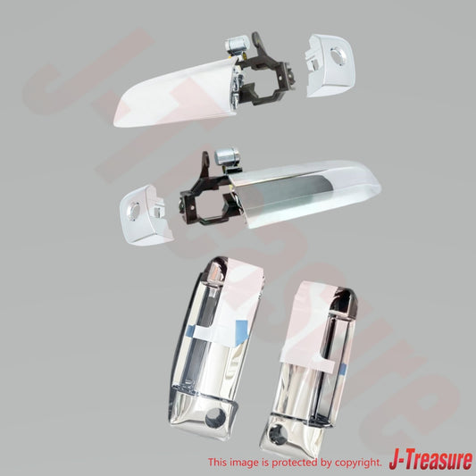 TOYOTA HIACE KDH220 06-13 Genuine Fr/Rr Door Outside Handle & Cover Plating set