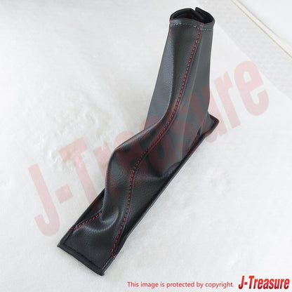 NISSAN GT-R R35 NISMO Genuine Hand Side Brake Cover Boot Red Stitch Leather OEM