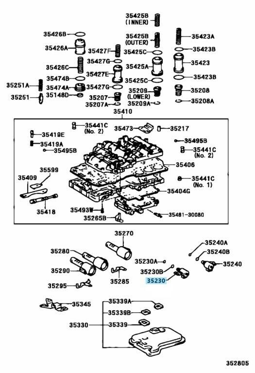 TOYOTA LEXUS Genuine Transmission Solenoid Valve 3Way AT CVT 35230-30010 OEM