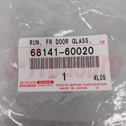 TOYOTA LAND CRUISER PRADO KZJ7# Genuine Front Door Glass Run 68141-60020 OEM