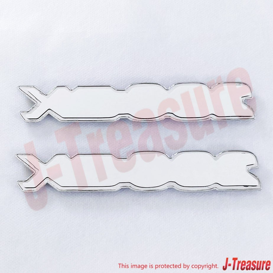 NISSAN 280ZX S130 79-83 Genuine Front Side Emblem "280ZX" 63805-P9700 x2 Set OEM