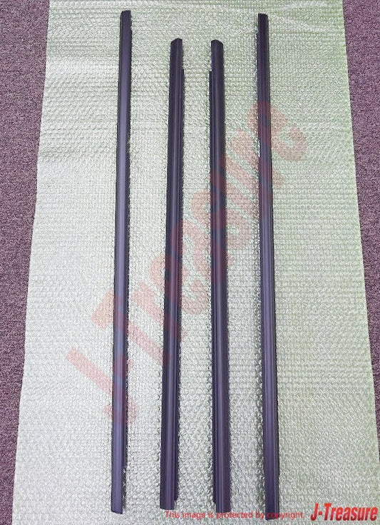 MITSUBISH LANCER EVO4 5 6 C#9A Genuine Front Rear & Door Window Molding Set OEM