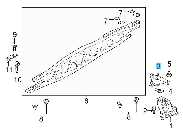 MAZDA MX-5 MIATA 2016-2024 Genuine Engine Mount Bracket RH ND5J-39-021 OEM