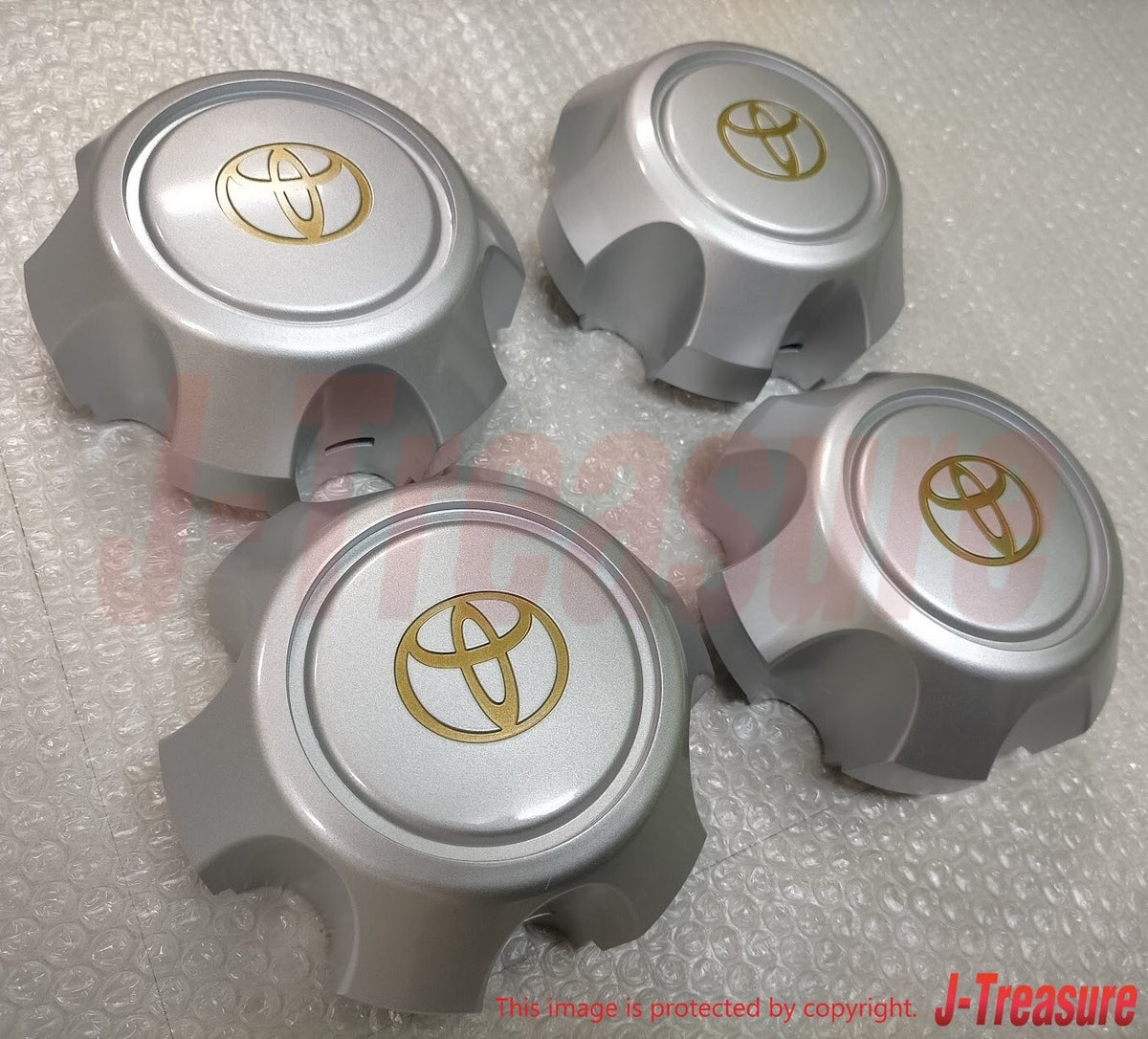 TOYOTA LAND CRUISER 80 Series Genuine Wheel Center Hub Cap Ornament 4pcs Set OEM