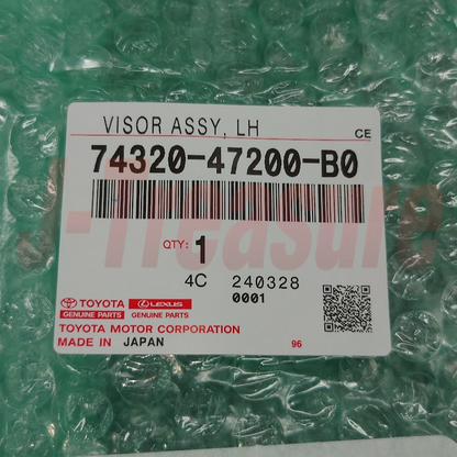 TOYOTA PRIUS ZVW3#L 2010-2015 Genuine Front Visor Assy LH 74320-47200-B0 OEM
