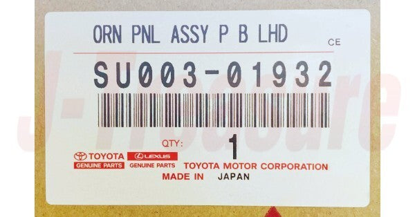 TOYOTA SCION GT86 FR-S ZN6 15-16 Genuine Instrument Panel Ornament LHD