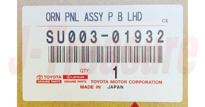 TOYOTA SCION GT86 FR-S ZN6 15-16 Genuine Instrument Panel Ornament LHD