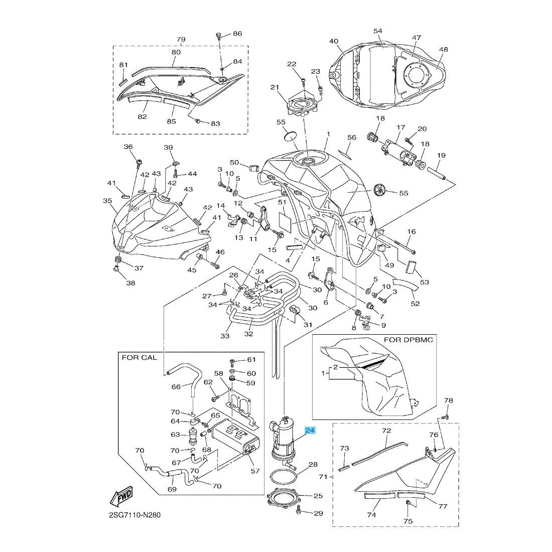 YAMAHA YZF-R1 2009-2014 YZF-R6 2011-2016 Genuine Fuel Pump Comp 14B-13907-23 OEM