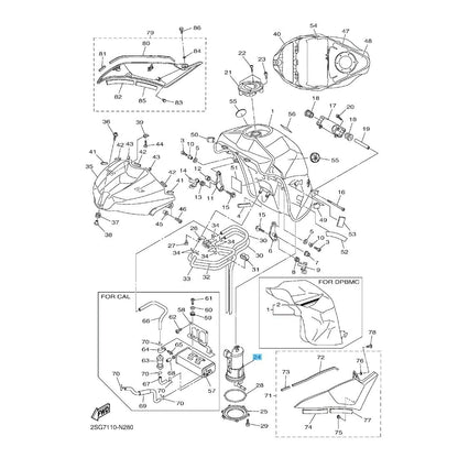 YAMAHA YZF-R1 2009-2014 YZF-R6 2011-2016 Genuine Fuel Pump Comp 14B-13907-23 OEM