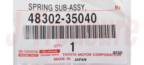 TOYOTA 4RUNNER GRN210 2003-2009 Genuine Hollow Spring Sub-Assy 48302-35040 OEM