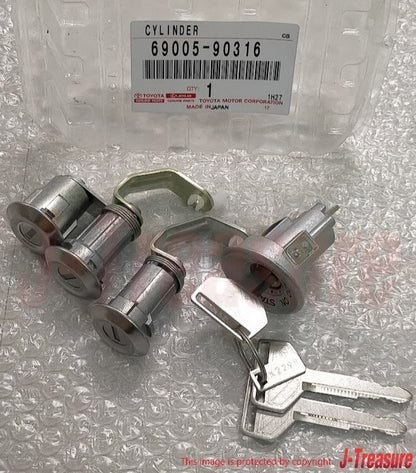 TOYOTA LAND CRUISER BJ41 FJ40 Genuine Ignition Cylinder Lock Key 69005-90316 OEM