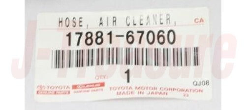 TOYOTA LAND CRUISER KZJ9# 96-02 Genuine Air Cleaner Hose No.1 17881-67060 OEM